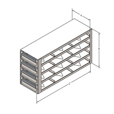 UDR342 Upright Drawr Rack/12 Box Capacity