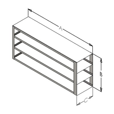 UDR433 Upright Freezer Tray Rack for Standard 3-inch Box (SDR334N) 5358-U903