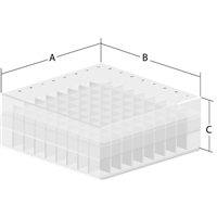 B2P Polyproplyene Box Including 81 Place Divider