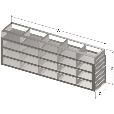 UFR542 Upright Freezer Slide Rack for Standard 2-inch Box (4581-R901)