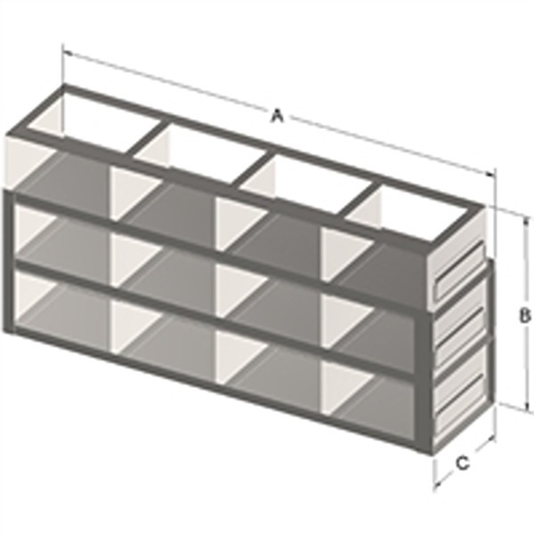 Upright Drawer, 12 Box Capacity, Standard