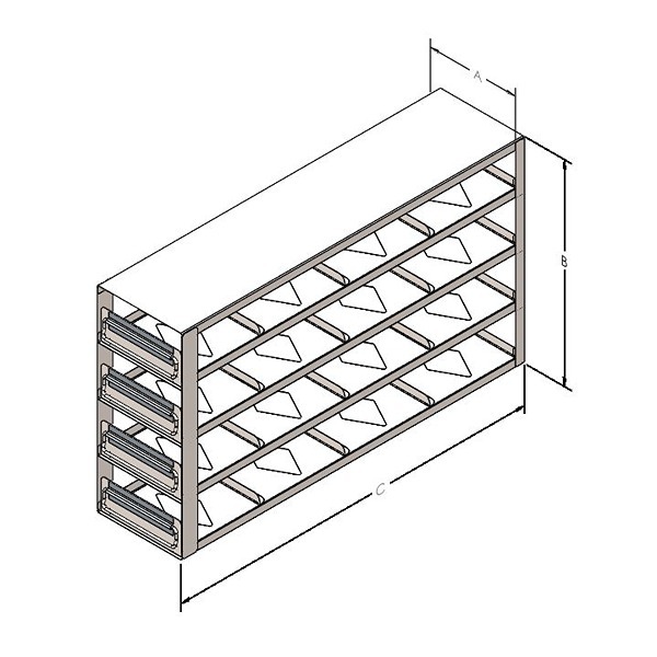 UDR443 Upright Drawer, 16 Box Capacity, 3