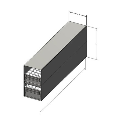 780-TD-15ML Custom Upright Freezer Drawer Rack for 15mL Tubes (18R9-0381)