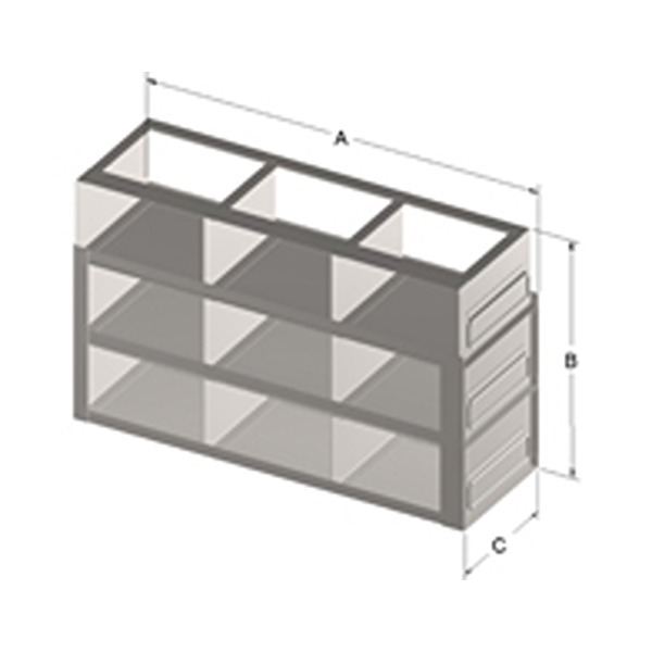 UFR333 Upright Drawer Rack for Standard 3-Inch Box 
