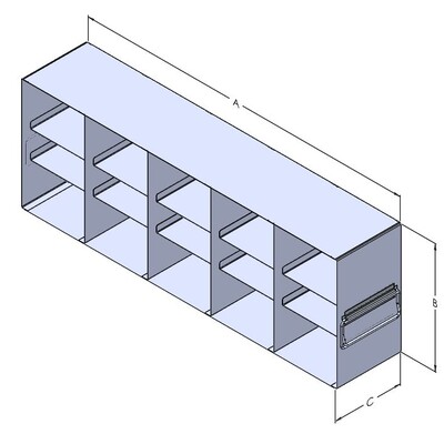 3 inch Box Side Access Rack with Boxes Included 